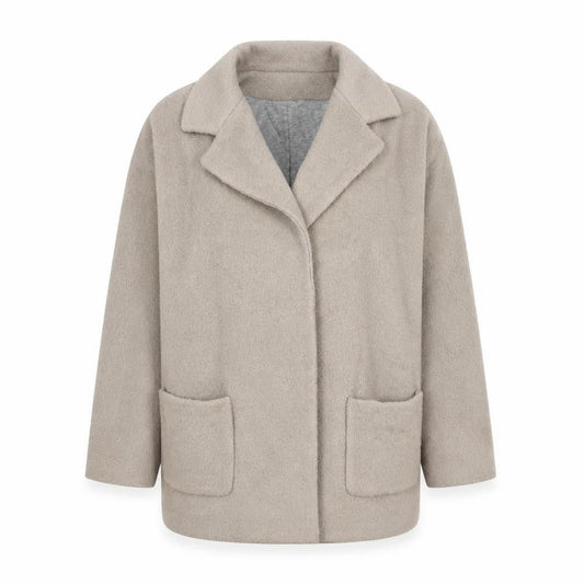 Womens UK Size 6 Topshop Beige Overcoat