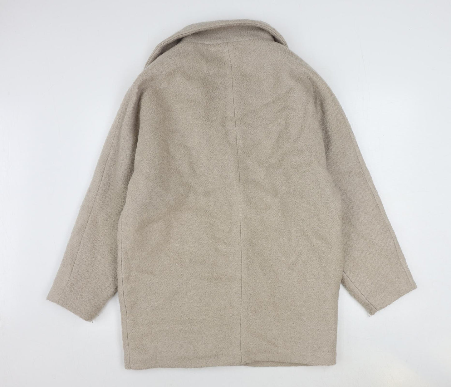 Womens UK Size 6 Topshop Beige Overcoat