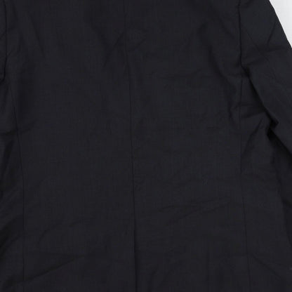 Mens UK Size 44 Topman Regular Blue Suit Jacket