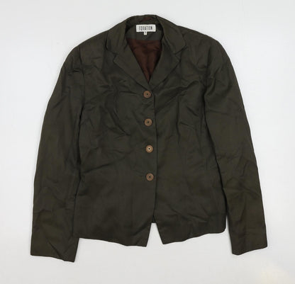 Womens UK Size 12 Equation Regular Green Suit Jacket