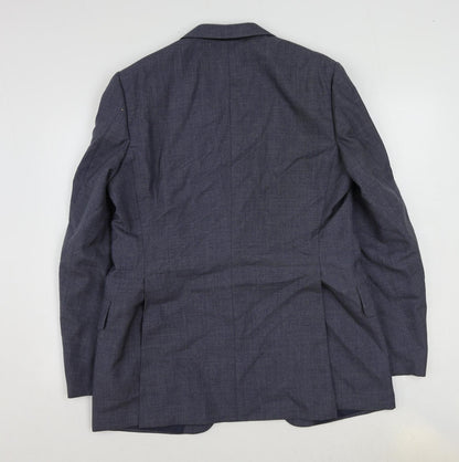 Mens UK Size 42 St Michael Regular Blue Suit Jacket