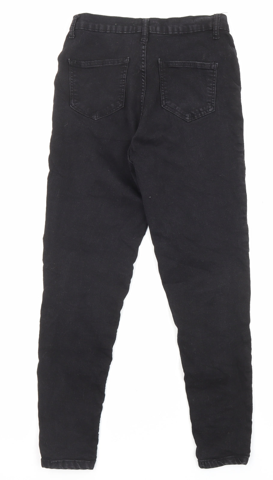 Don't Think Twice Womens Black Cotton Skinny Jeans Size 12 L26 in Regular Zip