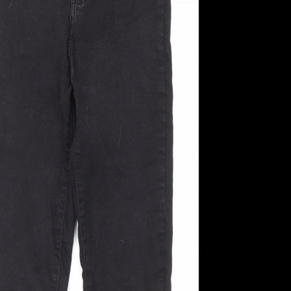 Don't Think Twice Womens Black Cotton Skinny Jeans Size 12 L26 in Regular Zip