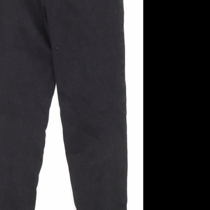 Don't Think Twice Womens Black Cotton Skinny Jeans Size 12 L26 in Regular Zip