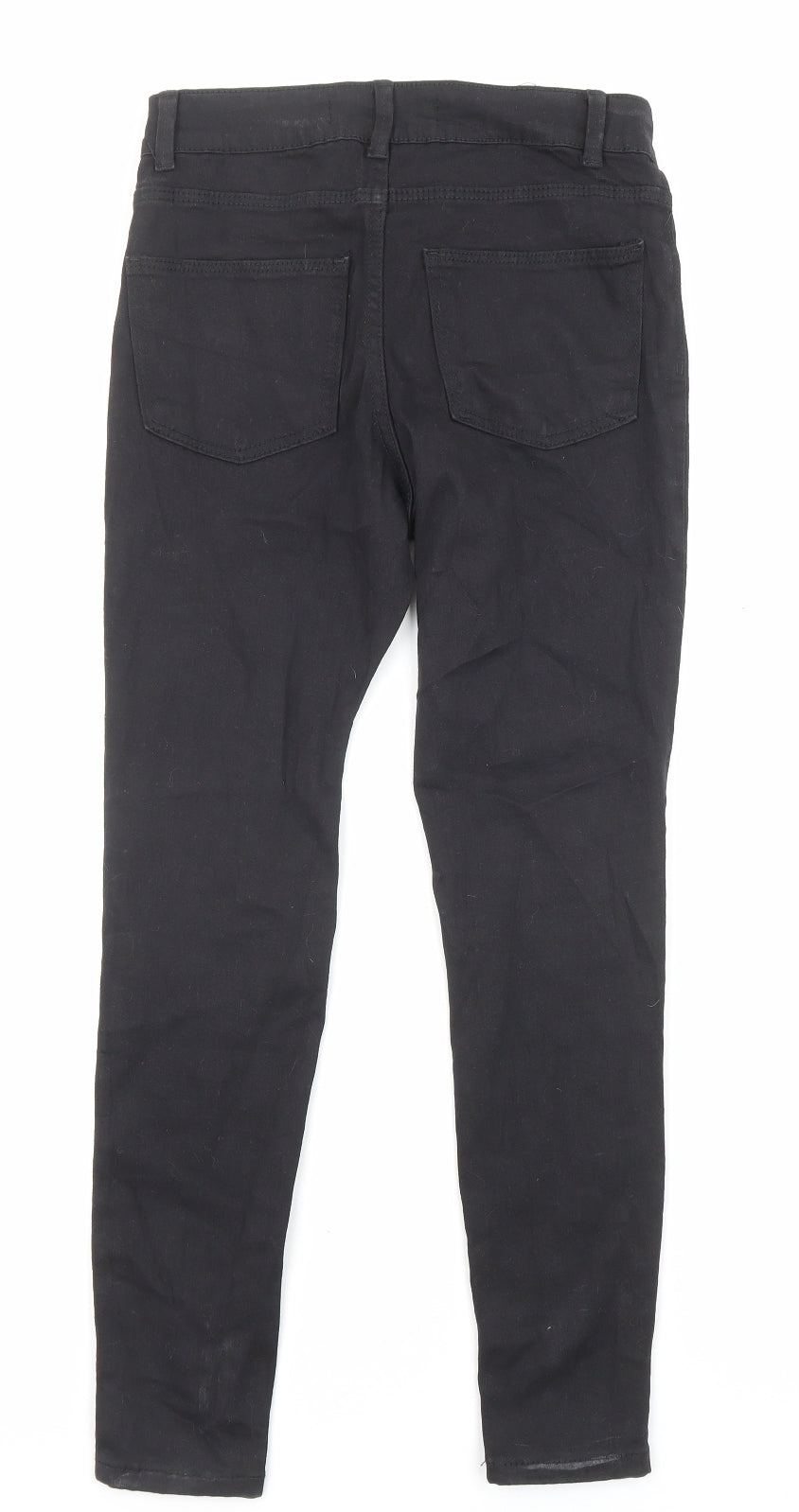 Denim & Co. Womens Black Cotton Skinny Jeans Size 10 L26 in Regular Zip - Pockets