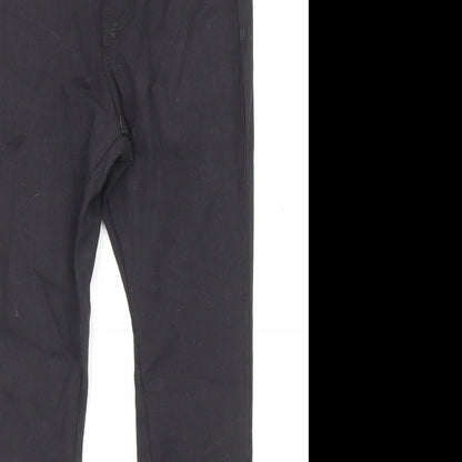 Denim & Co. Womens Black Cotton Skinny Jeans Size 10 L26 in Regular Zip - Pockets