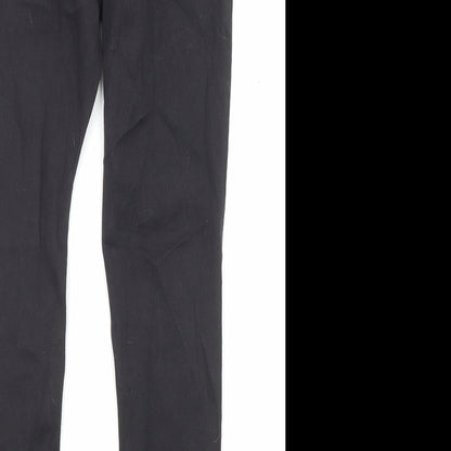 Denim & Co. Womens Black Cotton Skinny Jeans Size 10 L26 in Regular Zip - Pockets