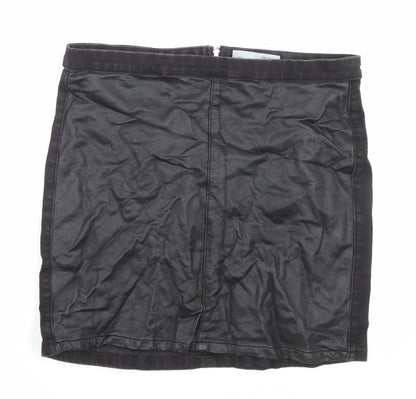 Womens UK Size 14 Topshop A-Line Denim Skirt