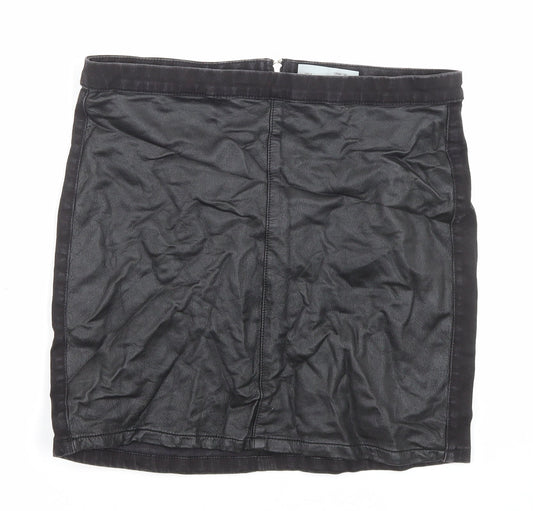 Womens UK Size 14 Topshop A-Line Denim Skirt