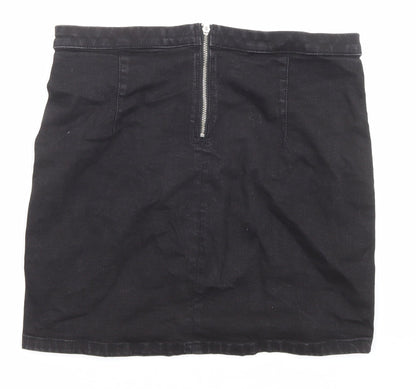 Womens UK Size 14 Topshop A-Line Denim Skirt