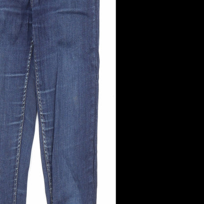 Oasis Womens Black Cotton Straight Jeans Size 10 L28 in Regular Zip - Pockets