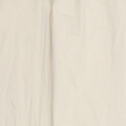 Marks and Spencer Mens Beige Cotton Straight Jeans Size 30 in L33 in Regular Zip - Pockets