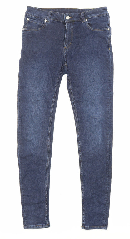 Cheap Monday Womens Blue Cotton Skinny Jeans Size 30 L31 in Regular Zip - Pockets