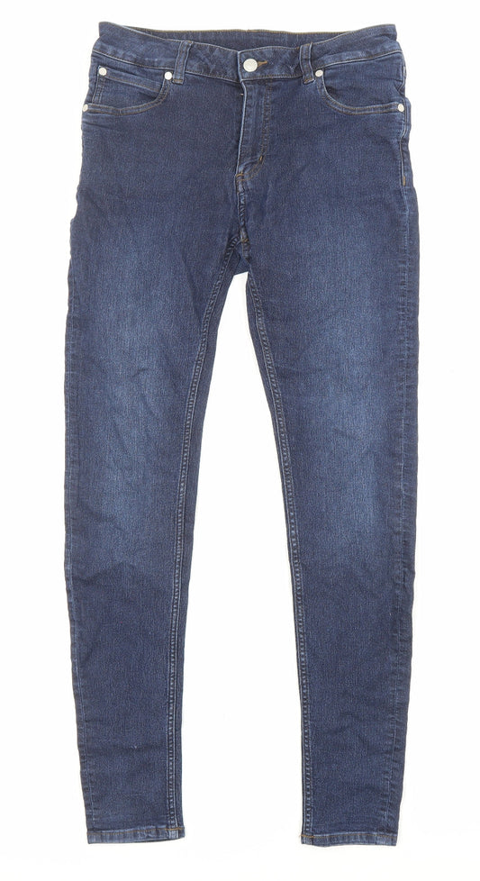 Cheap Monday Womens Blue Cotton Skinny Jeans Size 30 L31 in Regular Zip - Pockets