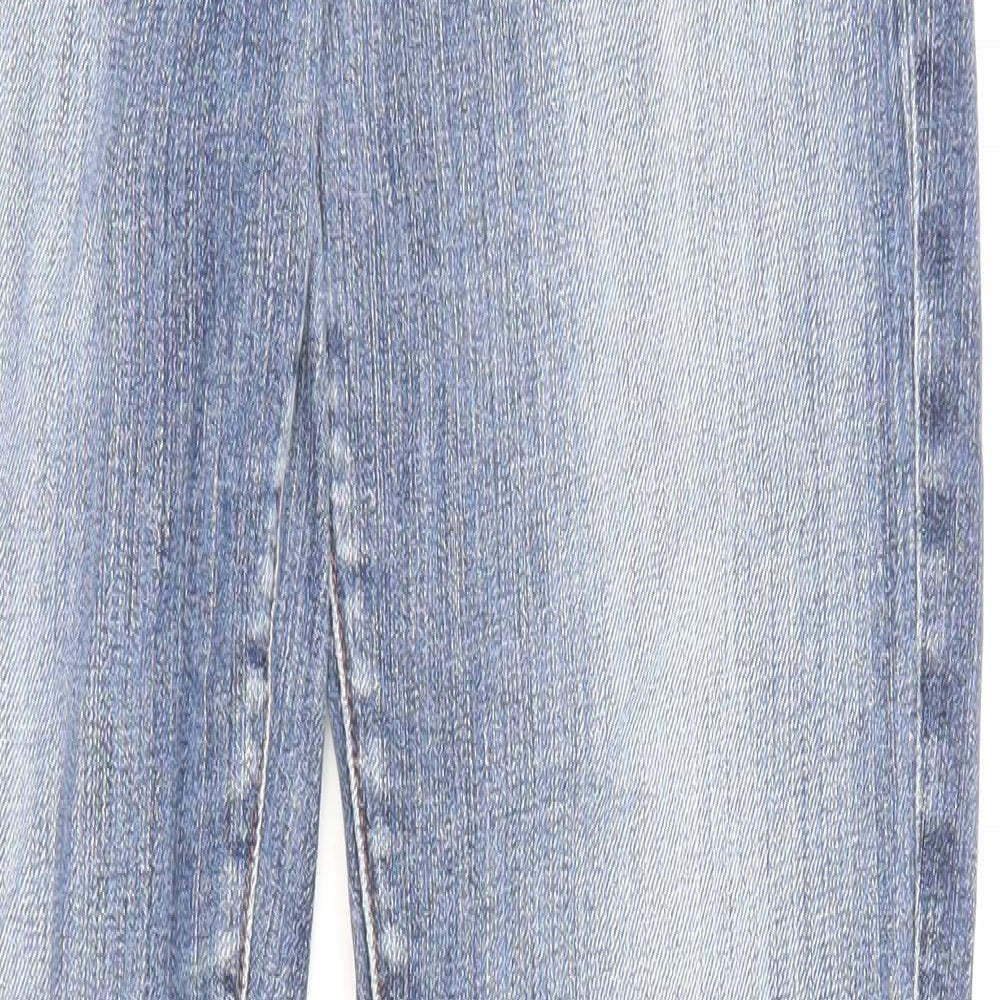 Ruehl Womens Blue Cotton Straight Jeans Size 28 in L35 in Regular Zip - Pockets