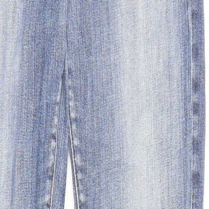 Ruehl Womens Blue Cotton Straight Jeans Size 28 in L35 in Regular Zip - Pockets