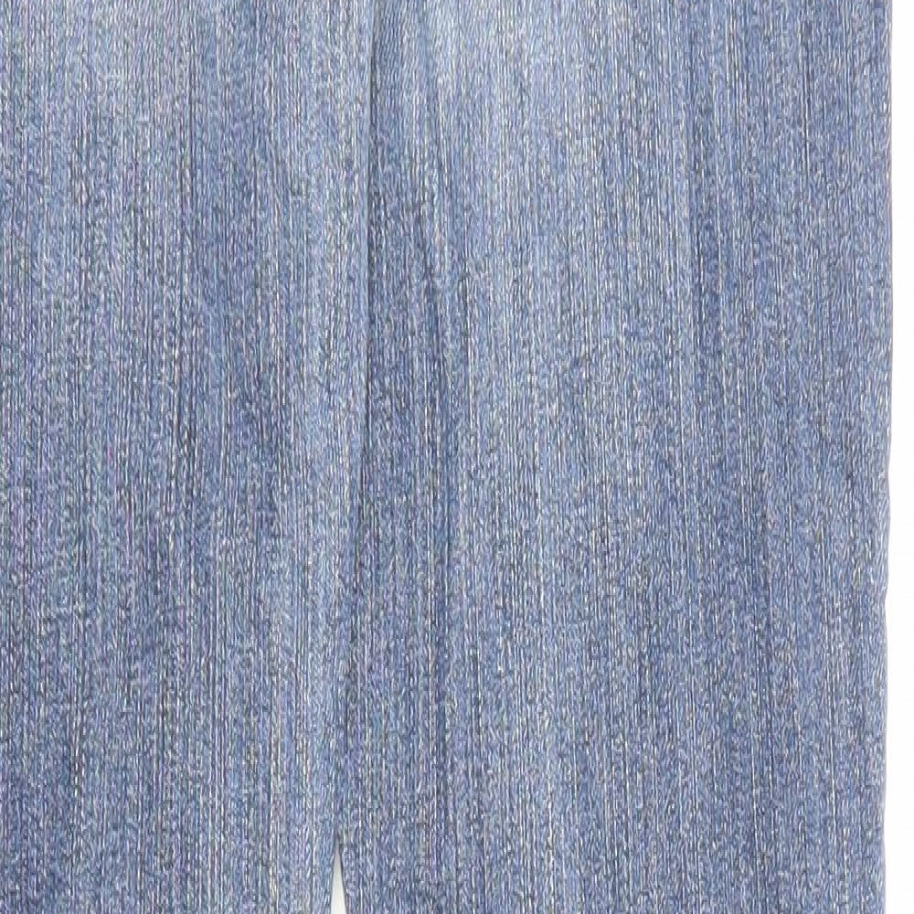 Ruehl Womens Blue Cotton Straight Jeans Size 28 in L35 in Regular Zip - Pockets