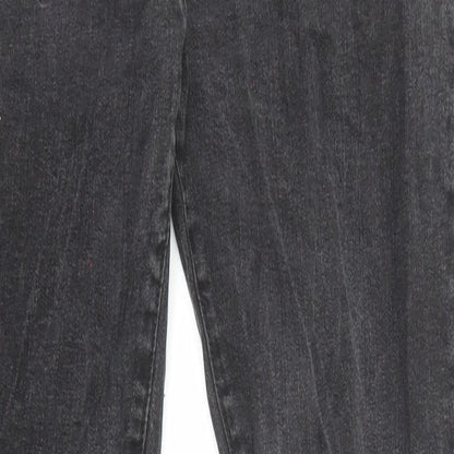 Legend Mens Black Cotton Straight Jeans Size 32 in L32 in Regular Zip - Pockets
