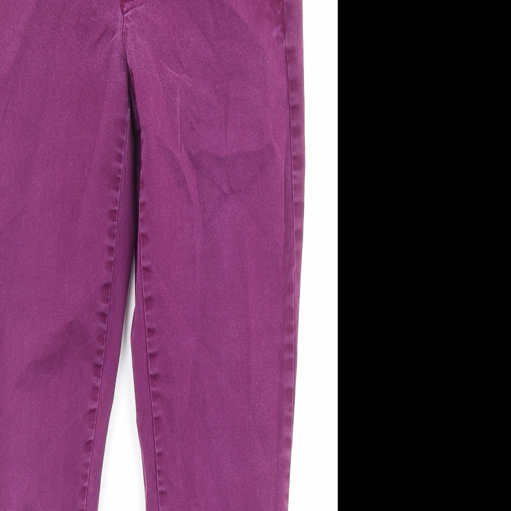 Gap Womens Purple Cotton Straight Jeans Size 6 L26 in Regular Zip - Pockets