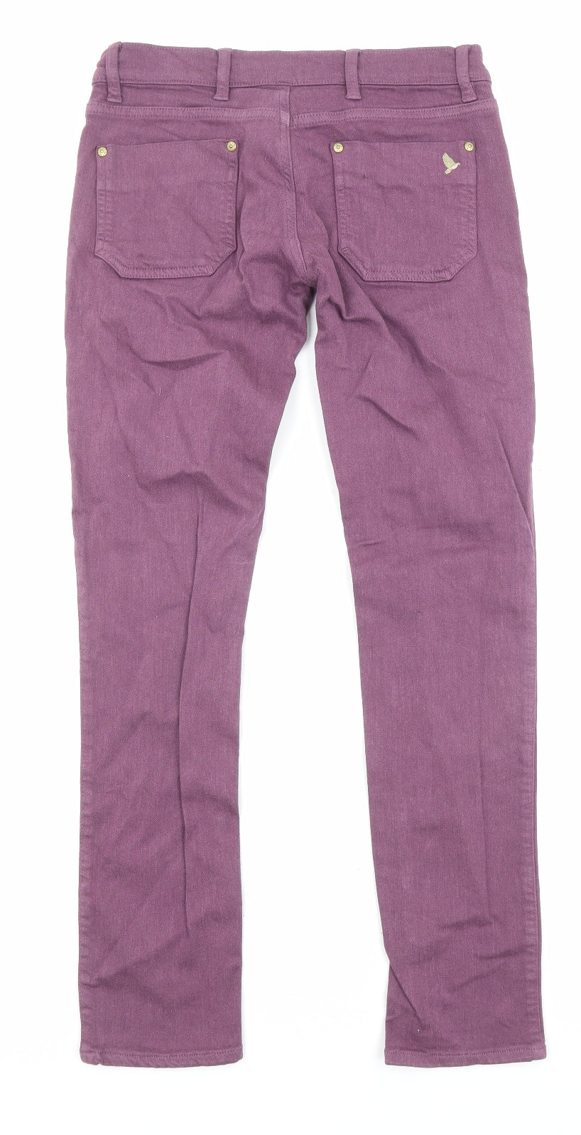 Mih Jeans Womens Purple Cotton Straight Jeans Size 28 in L29 in Regular Zip - Pockets