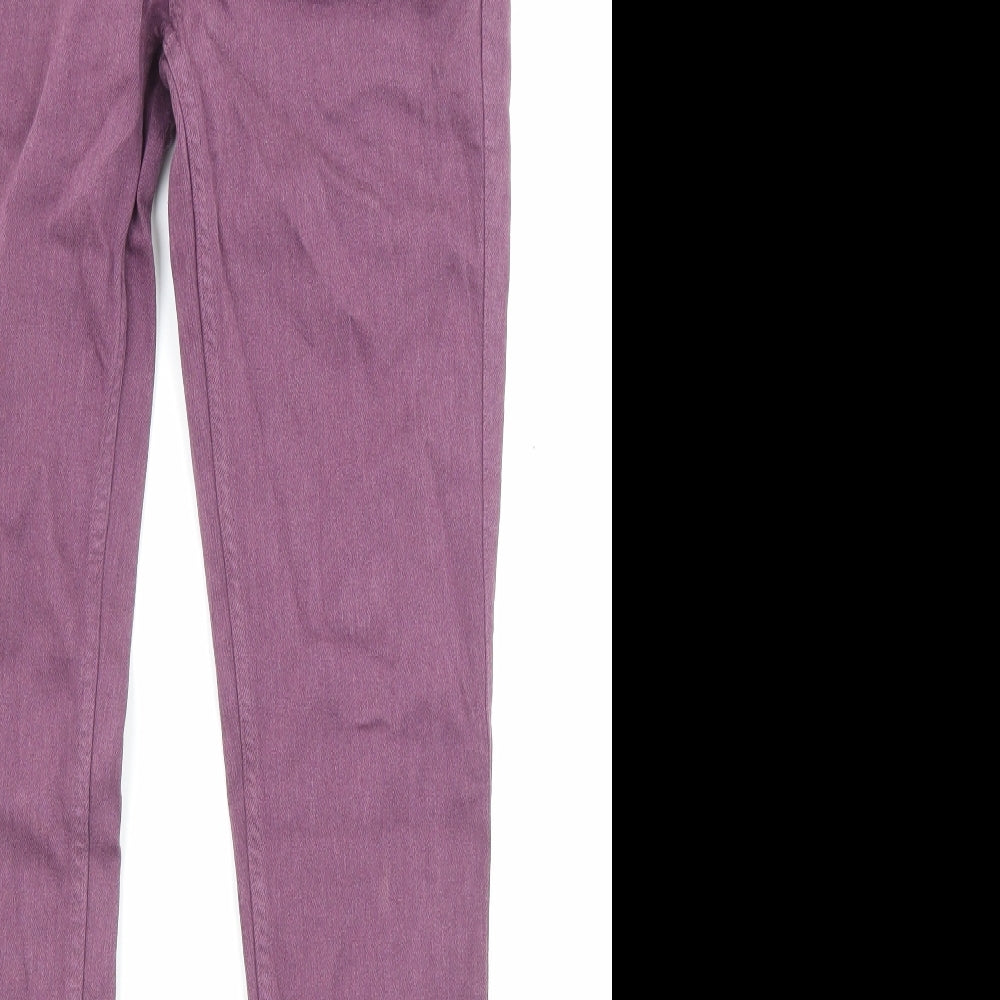 Mih Jeans Womens Purple Cotton Straight Jeans Size 28 in L29 in Regular Zip - Pockets