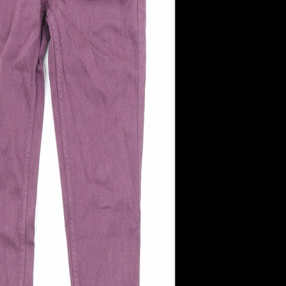 Mih Jeans Womens Purple Cotton Straight Jeans Size 28 in L29 in Regular Zip - Pockets