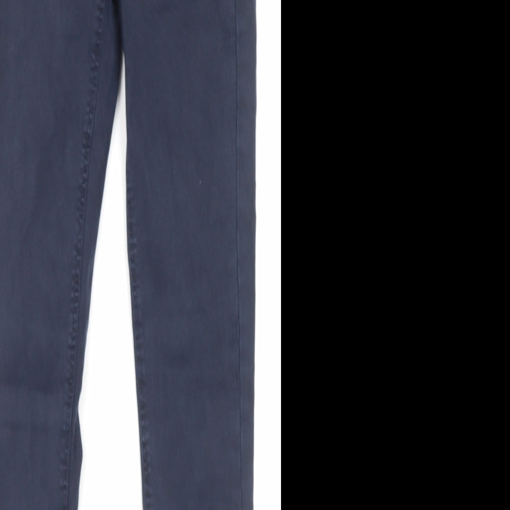 Zara Womens Blue Cotton Skinny Jeans Size 27 in L30 in Regular Zip - Pockets
