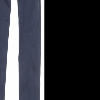 Zara Womens Blue Cotton Skinny Jeans Size 27 in L30 in Regular Zip - Pockets