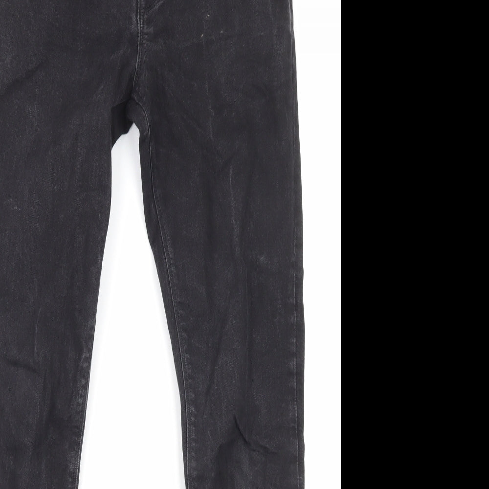 ASOS Mens Black Cotton Skinny Jeans Size 30 in L30 in Regular Zip - Pockets