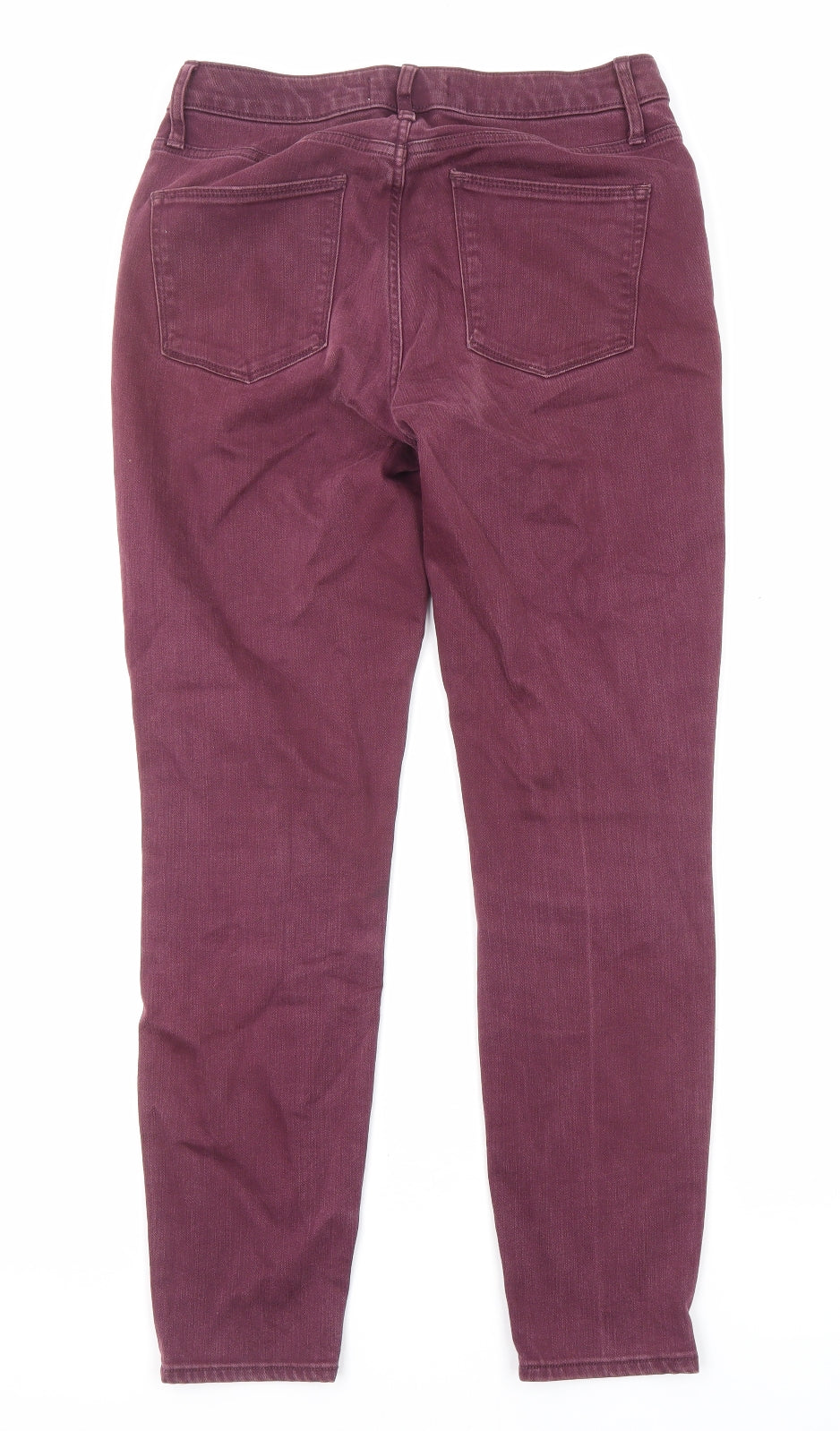 Gap Womens Purple Cotton Straight Jeans Size 28 in L28 in Regular Zip - Pockets