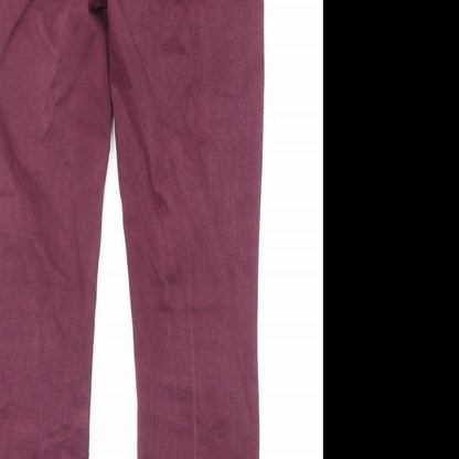 Gap Womens Purple Cotton Straight Jeans Size 28 in L28 in Regular Zip - Pockets