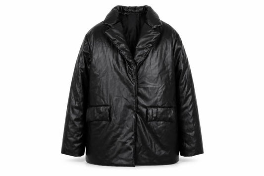 Womens UK Size 10 PRETTYLITTLETHING Black Puffer Jacket