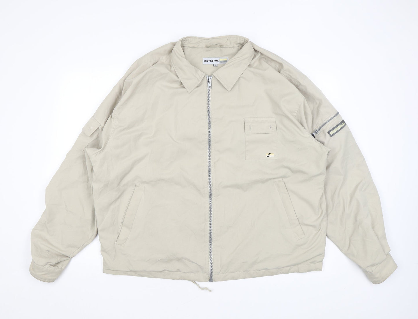 Mens UK Size L Scott & Fox Beige Jacket