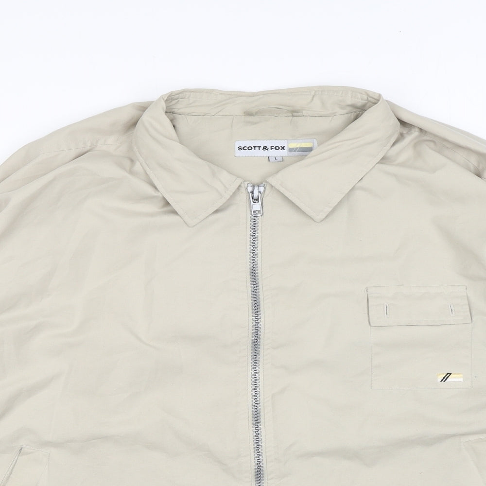 Mens UK Size L Scott & Fox Beige Jacket