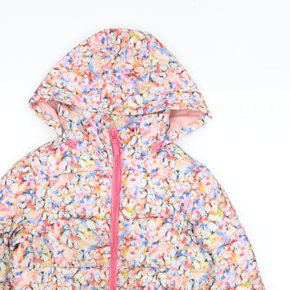 Womens UK Size 8 NEXT Pink Puffer Jacket