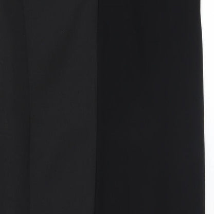River Island Womens Black Polyester Bodycon Size 8 Round Neck Zip
