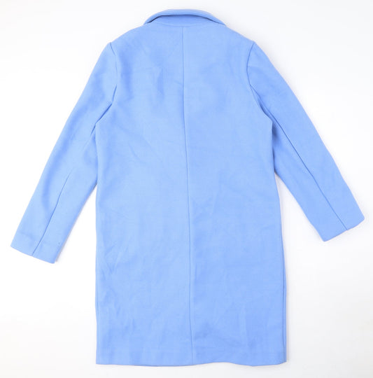 Womens UK Size 8 Marks and Spencer Blue Overcoat