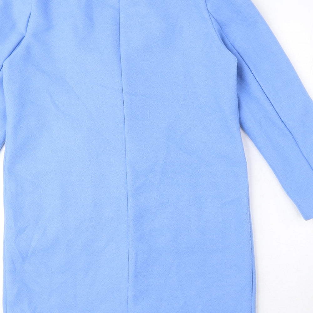Womens UK Size 8 Marks and Spencer Blue Overcoat