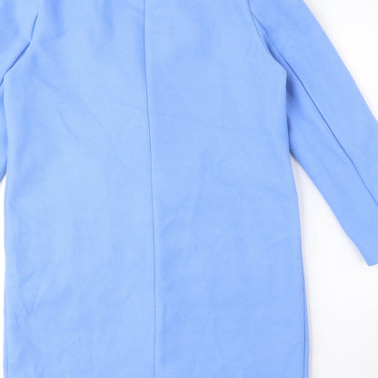 Womens UK Size 8 Marks and Spencer Blue Overcoat