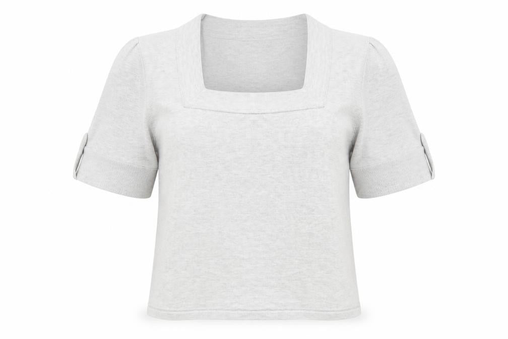 Womens UK Size 12 Minuet Grey Basic T-Shirt