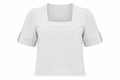 Womens UK Size 12 Minuet Grey Basic T-Shirt