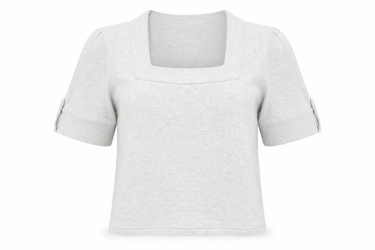 Womens UK Size 12 Minuet Grey Basic T-Shirt