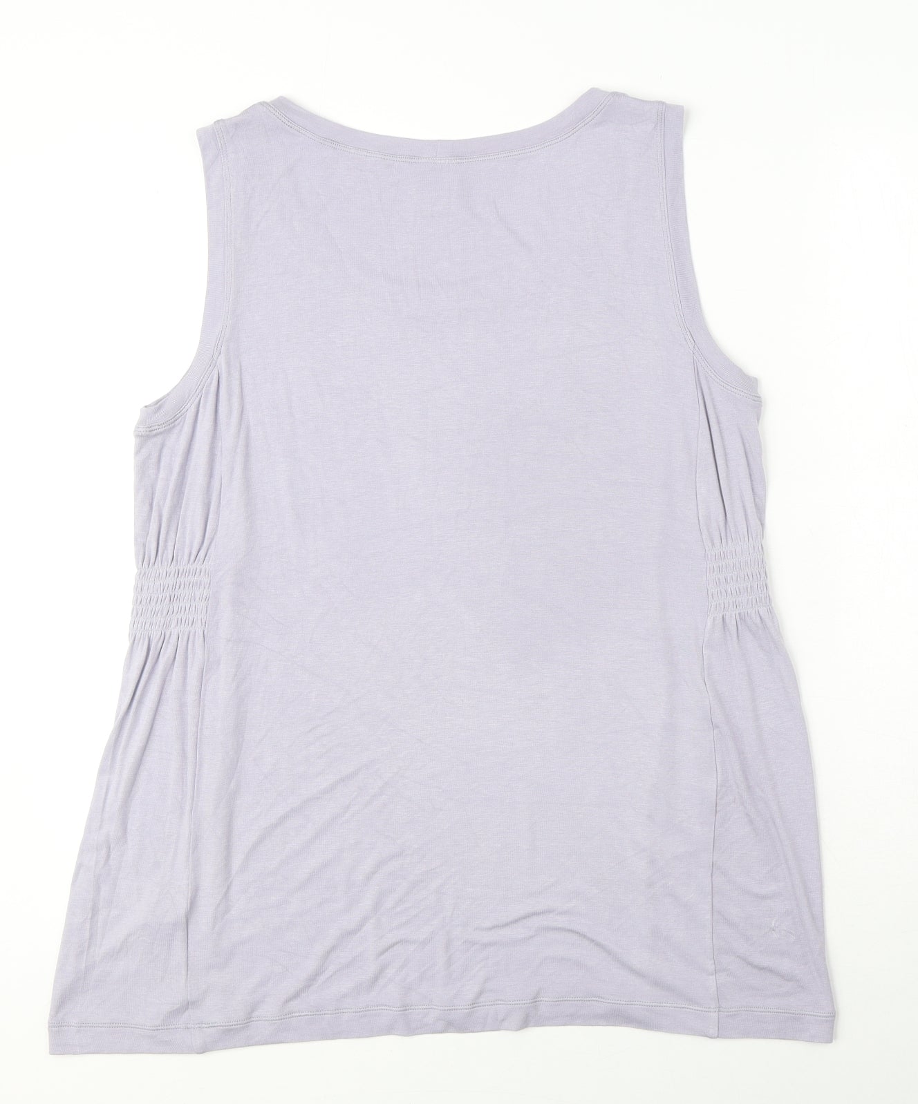 Womens UK Size L CAbi Purple Basic Blouse