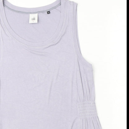 Womens UK Size L CAbi Purple Basic Blouse