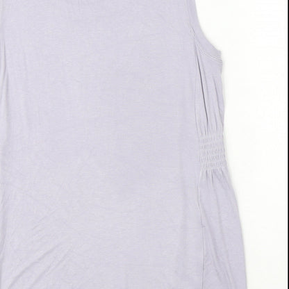 Womens UK Size L CAbi Purple Basic Blouse
