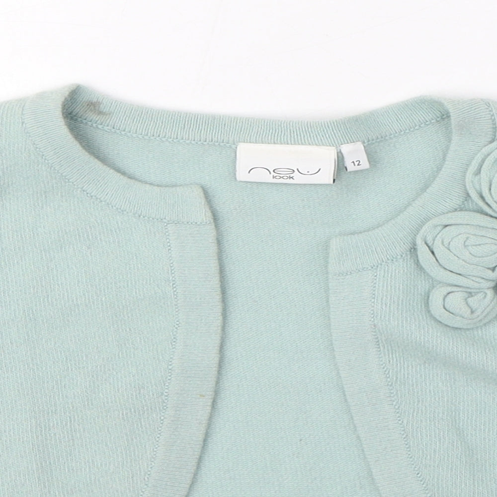 Womens UK Size 12 New Look Blue Cardigan Jumper