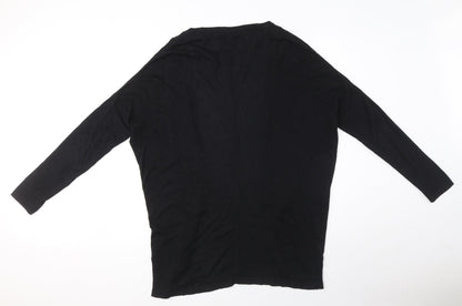 Womens UK Size 12 Red Herring Black Cardigan Jumper