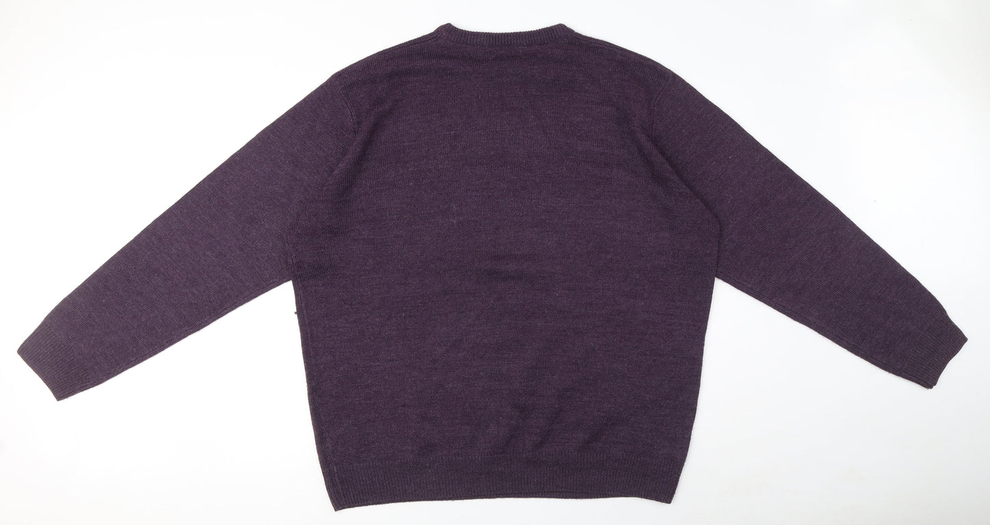 Womens UK Size XS EWM Purple Pullover Jumper