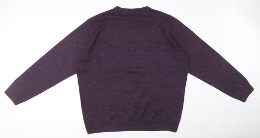 Womens UK Size XS EWM Purple Pullover Jumper