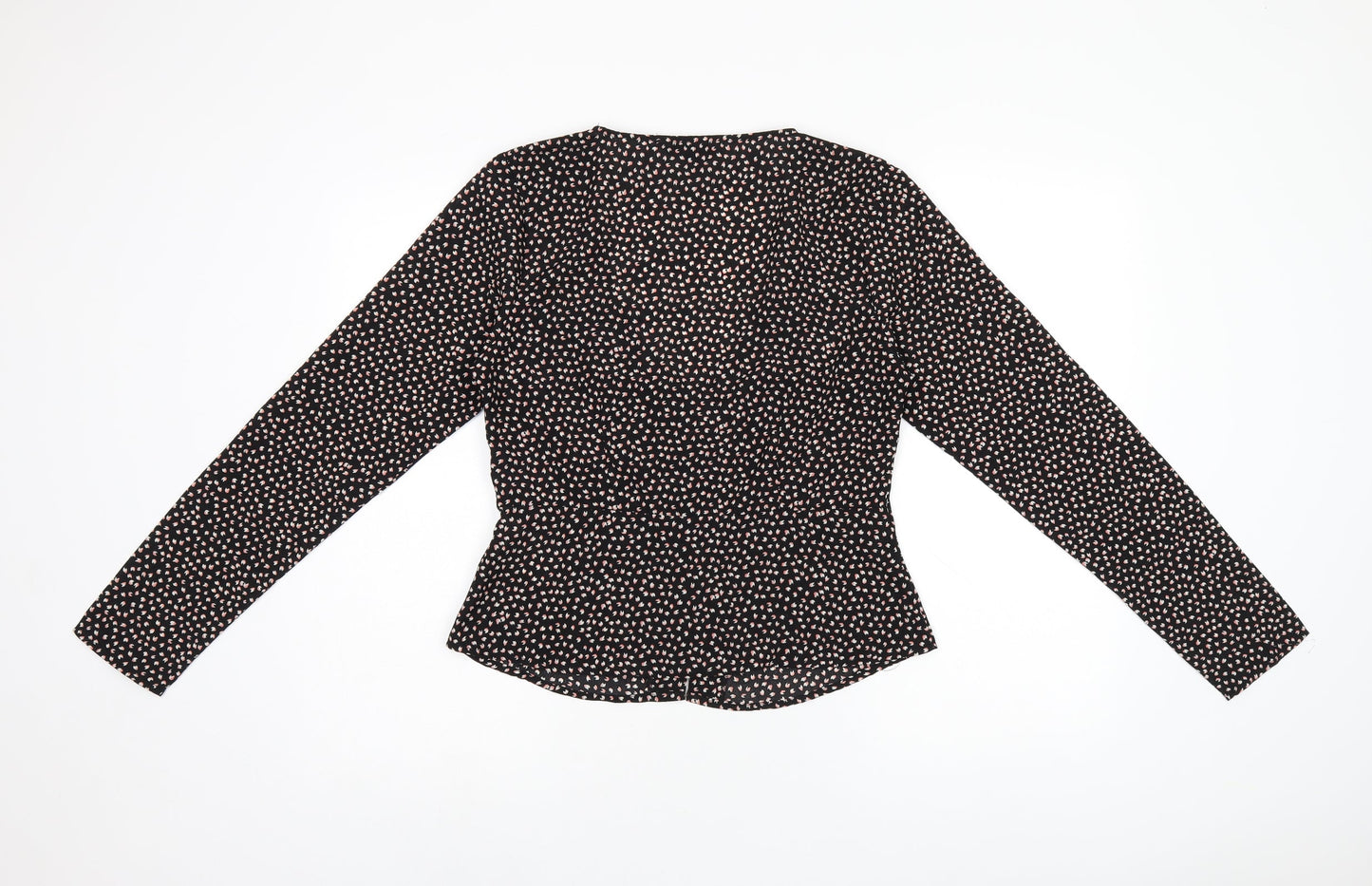 Womens UK Size M Brave Soul Black Basic Button-Up